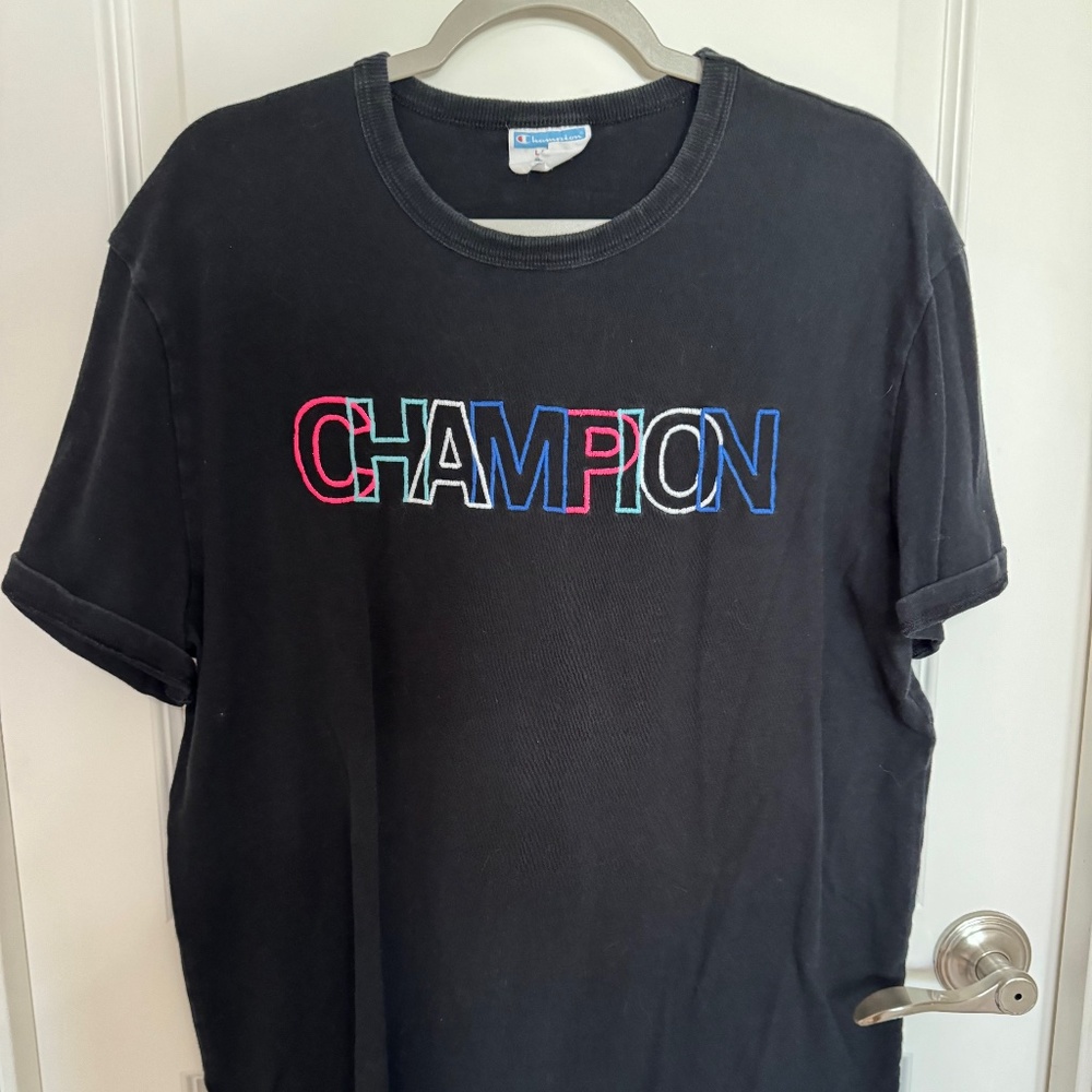 Vintage Champion Color Block T-Shirt